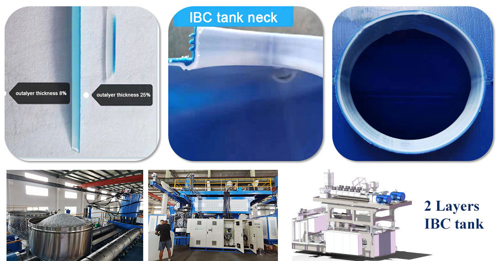 2 layers IBC tank blow molding machine