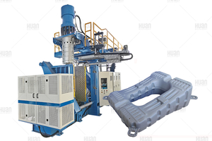 Extrusion blow molding machine for making floating solar plate