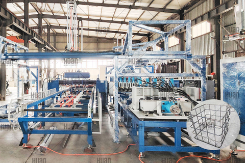 Automatic Asphalt Bag Pallet Frame Welding Machine | 500 Frames/Day | MIG System
