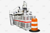 PE road block traffic jersey barrier blow mould machine plastic hdpe street barricade extrusion blow molding making machine