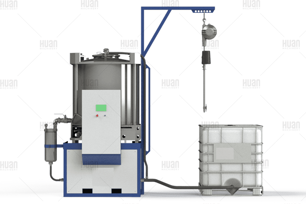 Automatic 1000liter IBC totes washer for cleaning of IBC tanks and containers