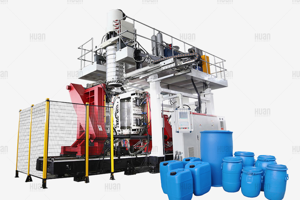 Extrusion blow molding for hdpe barrel