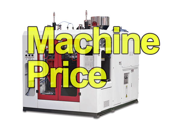 The extrusion blow molding machine price.