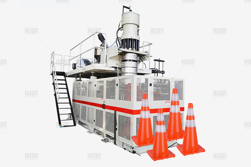 extrusion blow molding machine for traffice cone